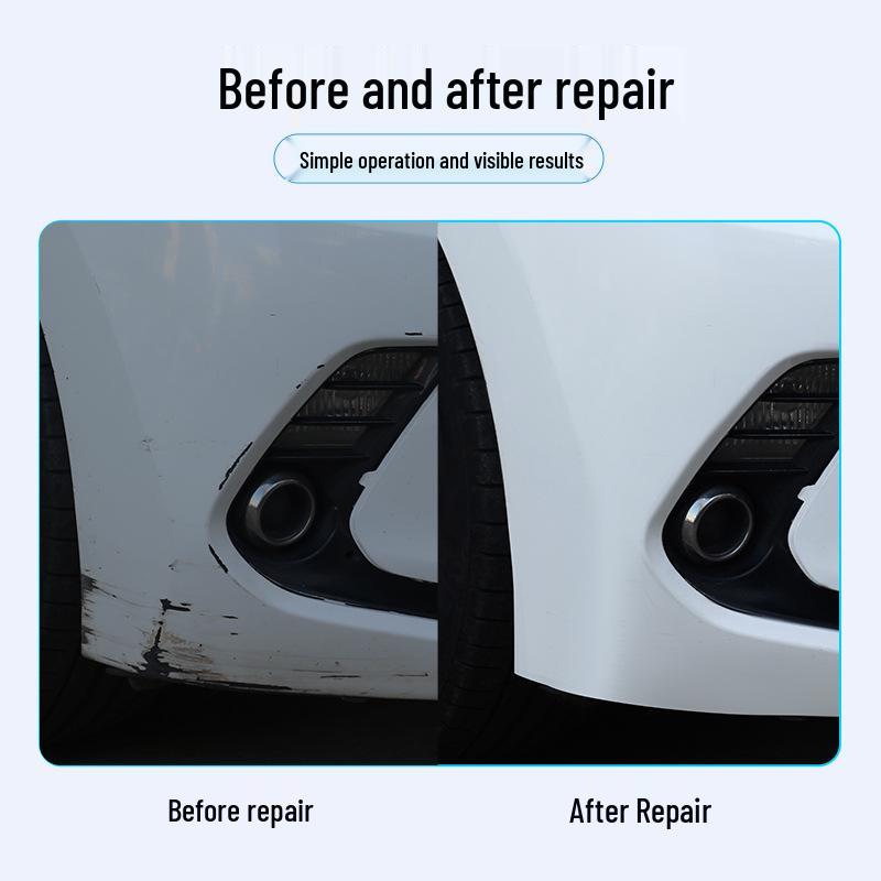 Car Touch-Up Pen: Scratch Repair Liquid for Deep Paint Scratches - Pearl White & Black Surfaces