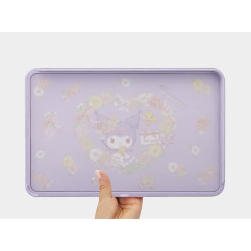 Skater Double-Sided Cutting Board with Spill-Resistant Guard, AG+ Antibacterial, 21 X 32.5 Cm, Medium, Kuromi Water P, Sanrio, Dishwasher Safe (KTMT1A