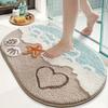 Bath Rug Bathroom Mat Soft Absorbent Bathroom Rug Non-Slip Comfortable Bathroom Mat for Bathroom Floor, Sink, Bathtub, Shower Room, Home Decor