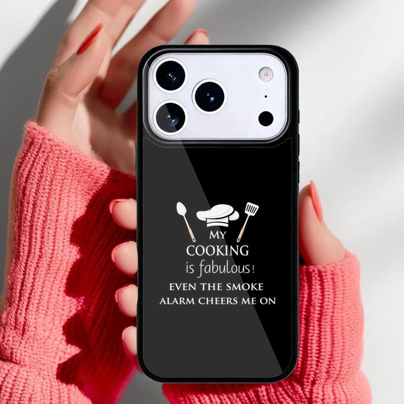 Love Baking Chef Knife print Phone Case for iPhone 17 16 15 14 13 Pro Max Back Cover for 12 11 Pro Coque