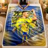 Koc Flanelowy Cristiano Ronaldo Ciepły Miękki Koc Rzutowy do Użytku Wewnętrznego Sofa Łóżko Salon