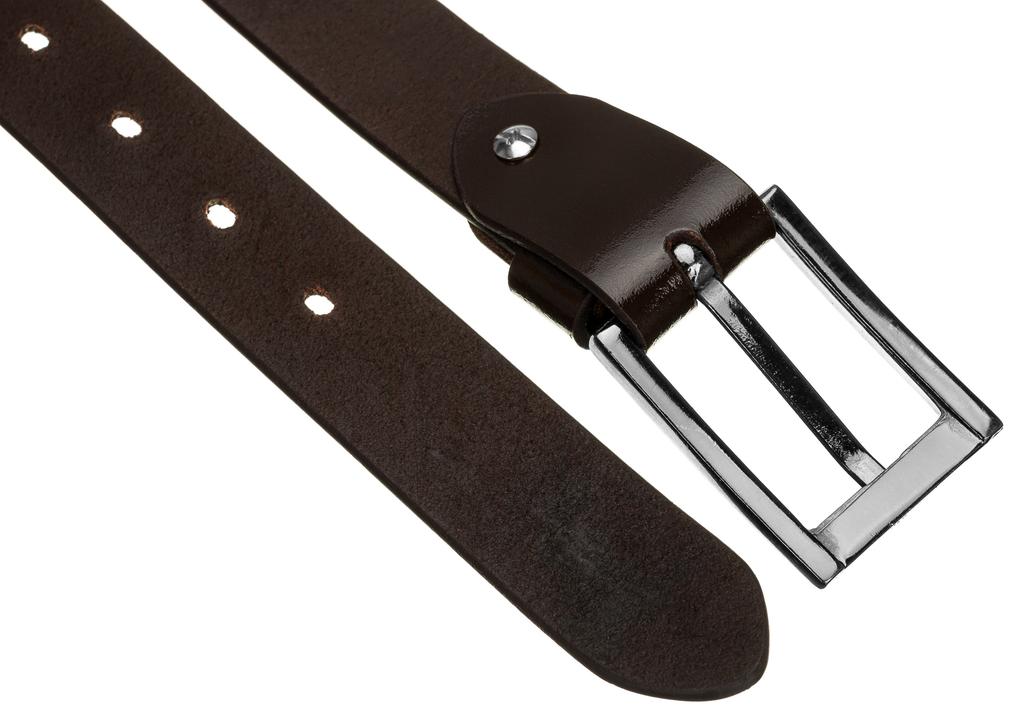 M LEATHER BELT WAS PLW-R-7 95 BROWN