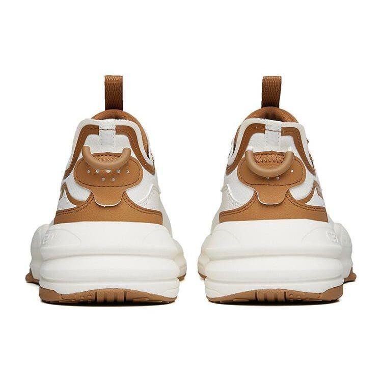 Anta C37 Series Comfortable Low-Top Sports Casual Shoes Women Sneakers White Brown 922238037-14