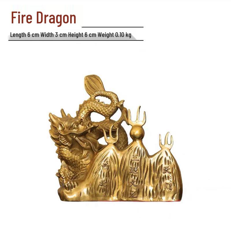 

New Copper Fire-Repellent Dragon Kitchen Ornament