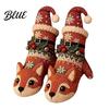 Large Hanging Gift Bags for Christmas 3D Knit Animal Stockings Rudolph Reindeer Highland Cow Fox And Personalized Xmas Holders Family Polar
