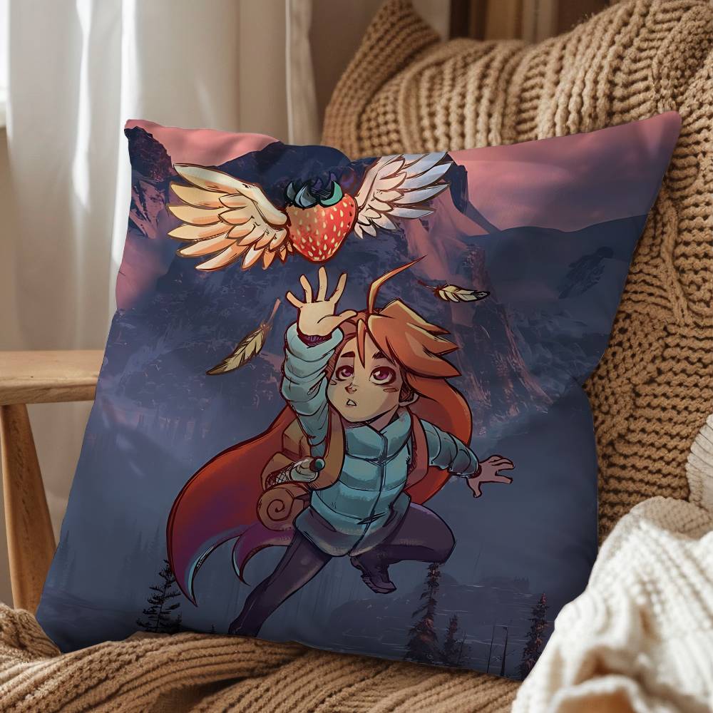 game Celeste Mountain Celeste Cushion Cover Suitable For Sofa Car Bedroom Office Cushions Decorative Pillow Case