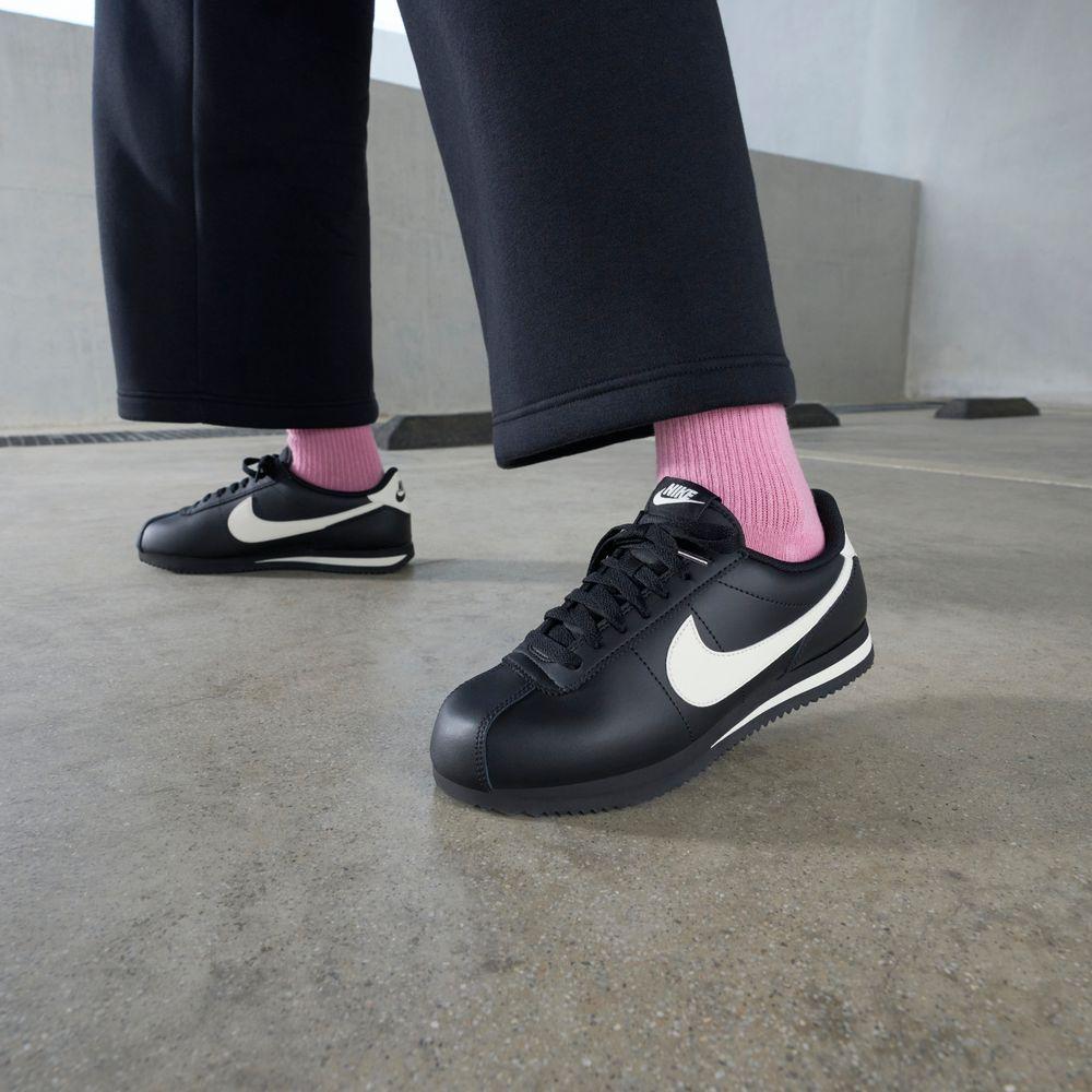 Nike Cortez Leather Black Pale Ivory (Women s) 36