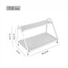 GOENDR Countertop Cup Stand with Draining Tray, Draining Tray, Draining Rack, Glass Holder, Cup Holder, Mug Stand, Drawer, 2-Tier, Angled Kitchen Stor