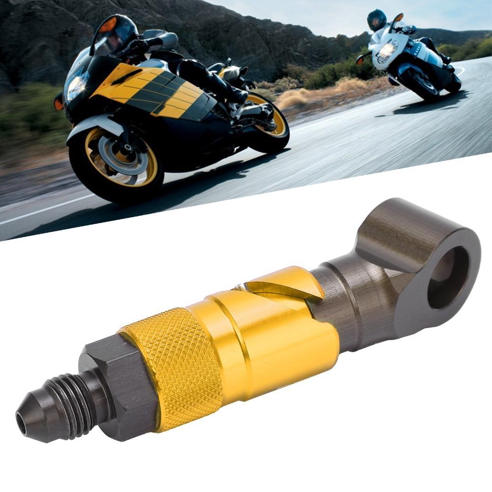 Curved Brake Line Quick Release Quick Disconnect Fitting Motorcycle Brake Hose Upgrade Mod золотой