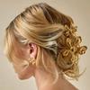 Fashion Gold Color Metal Shell Hair Claws Hairwear for Women Sweet Clip Crab Clamps Hair Clips Claw Clip Trendy Hair Accessories