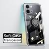 For Vivo Y31D Y31D Pro Case Ring Holder Phone Case Ultra Thin Transparent Car Navigation Silicone Clear Cases For Vivo IQOO Z11X Phone Casing