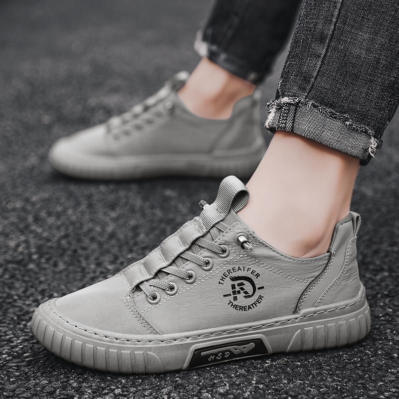 

Чоловіче взуття крижаний шовк тканина вуличне дихаюче повсякденне взуття легке модне плоске зручне взуття для дошки універсальне 42 сірий колір