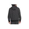 Nike Solid Color Pocket Hoodie With All Over Logo Print Men hoodies Black FJ1635-011