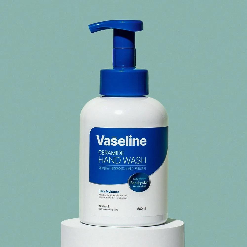 

1+1 Merhent Vaseline Ceramide Hand Wash 500ml Hand Sanitizer Liquid Soap Perfume Scented Refill
