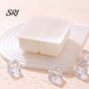 Durable Silicone Ice Mold Cube Tray with Lid 4/6/8 Cavities Easy Release Drinks Summer Refrigerator Cocktail Whiskey Maker Press Kitchen Supplies
