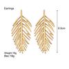 Oversize Leaves Earrings for Women Bijoux Bohemian Fashion Stud Earring Statement Jewelry Party
