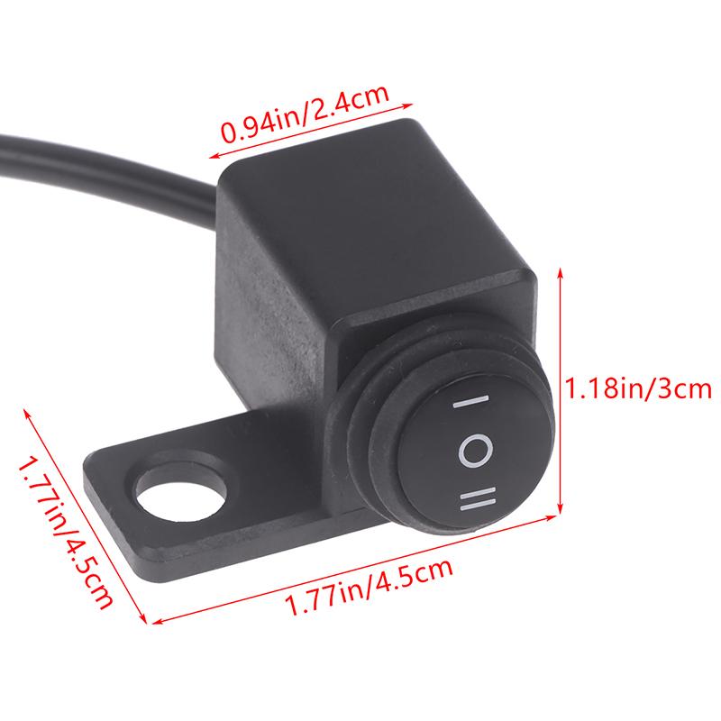On-Off-On Switch (3 Step) Waterproof Side Mirror Mount Heavy Duty Universal Spotlight Switch For All Models 12V Led Light Switch