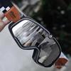 Óculos de Motocicleta Harley Retro à Prova de Vento e Areia com Lente Anti-neblina para Capacetes 3/4