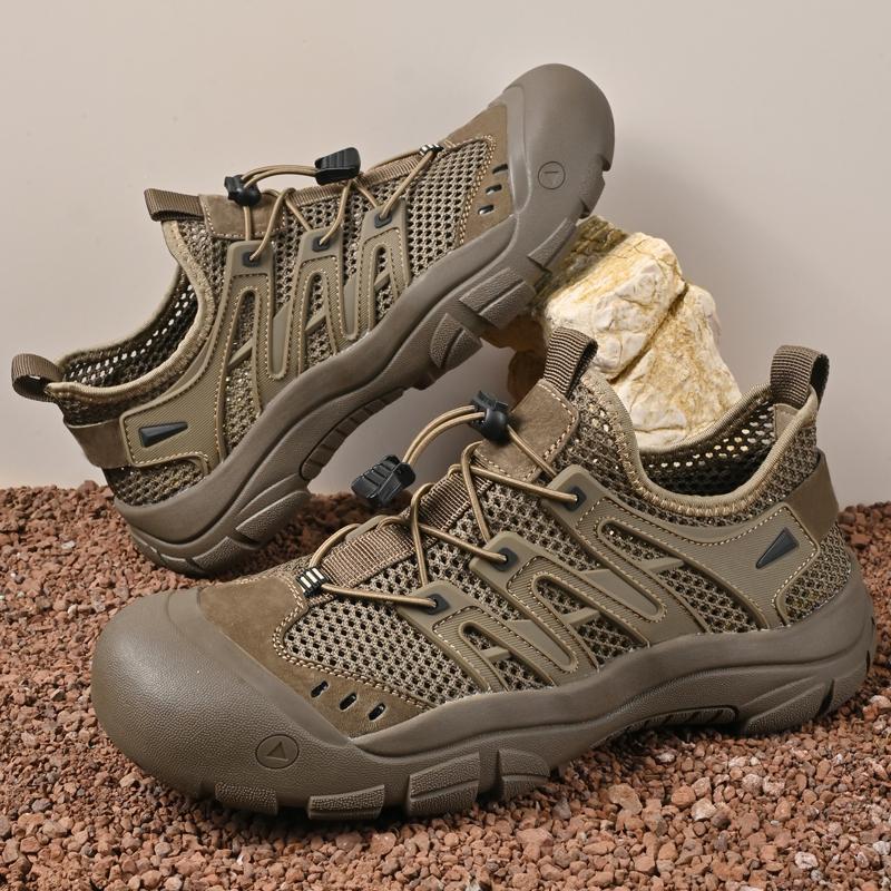 

Fashion New Men s Shoes Mesh Men Outdoor Flats Casual Outdoor Sneakers Summer Men Lightweight Walking Shoes Slip on Mens Luxury Sandals 46