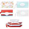 RICISUNG Wet Wipe Wet Tissue and Baby Wipe Pouches of and Antibacterial with Lid for and Outings Bags, Cases, (Set 4) Portable, Lightweight, Outdoors,