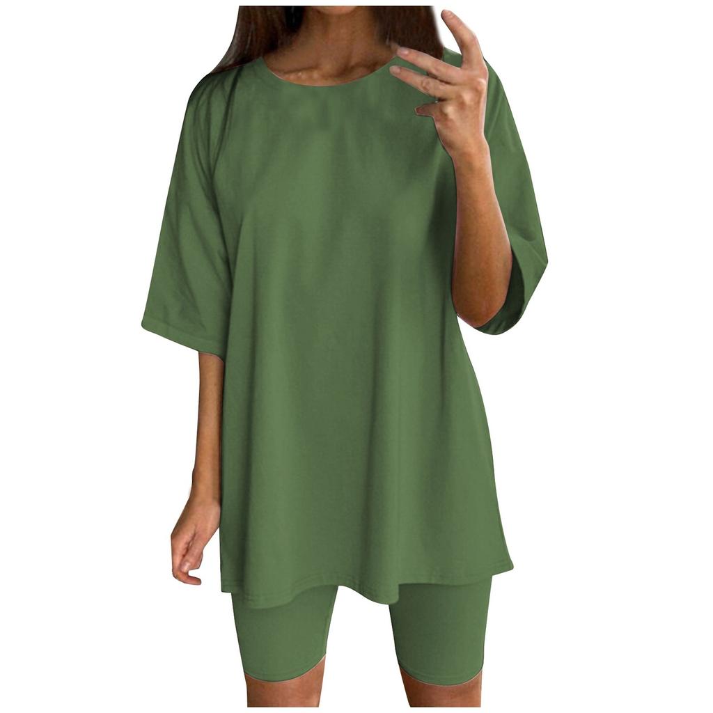 Módní dámský jednobarevný volný a zeštíhlující pásek sportovní ležérní dámský oblek