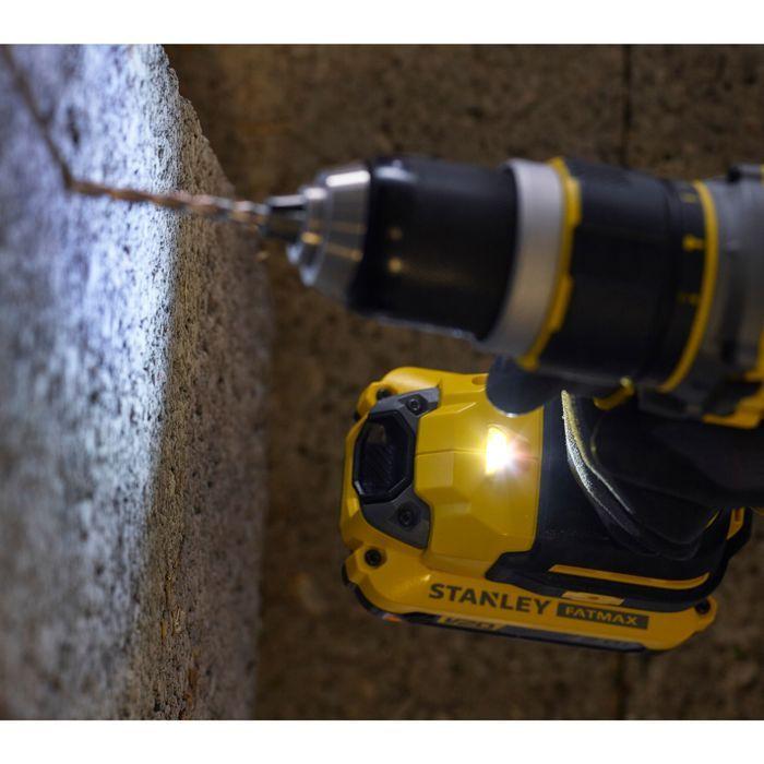 Perceuse Visseuse À Percussion Sans Fil - 18V - STANLEY FATMAX V20 - SFMCD721M2K-QW - Brushless - 80Nm - 2 Batteries 4 Ah + Chargeur