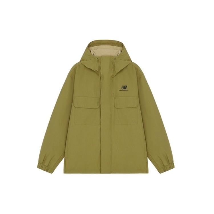 New Balance Logo Sports Hooded Jacket Green Men s AMJ14337-OV S