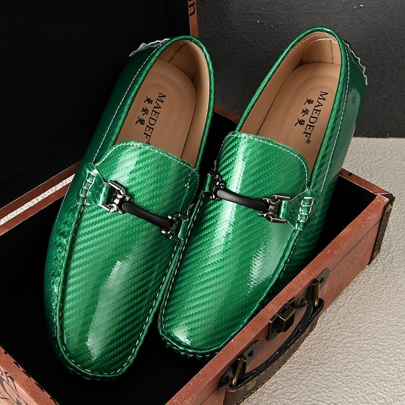MAEDEF Shoes Business Brand Leather Shoes Fashion Casual Shoes for Men Breathable Loafers Comfortable Men's Wedding Party Shoe