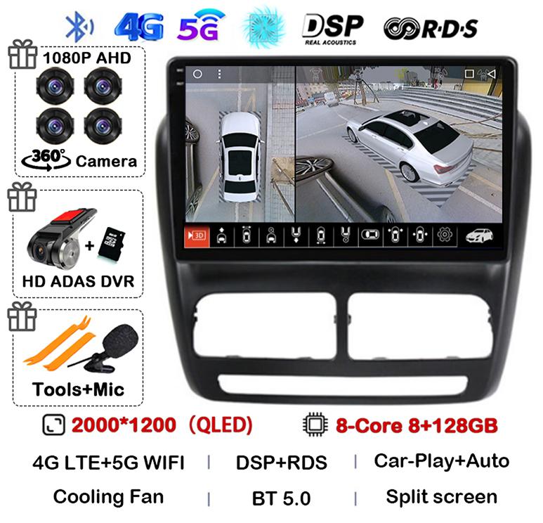 Android 14 Carplay Auto Car Radio For FIAT DOBLO For OPEL COMBO TOUR 2010 2011 2012 2013 2014 2015 GPS Multimedia Stereo Player