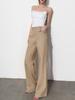 Women's French Double-Waist Straight-Leg Trousers: Hip-Covering, Slightly Flared, Wide-Leg, Casual Suit Pants with Excellent Drape