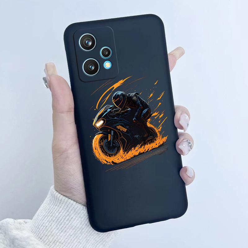 For Realme 9 Pro Plus Phone Case RMX3392 RMX3393 Flower Girl Design Soft Silicone TPU Back Housing For Realme9 4G RMX3521 Covers