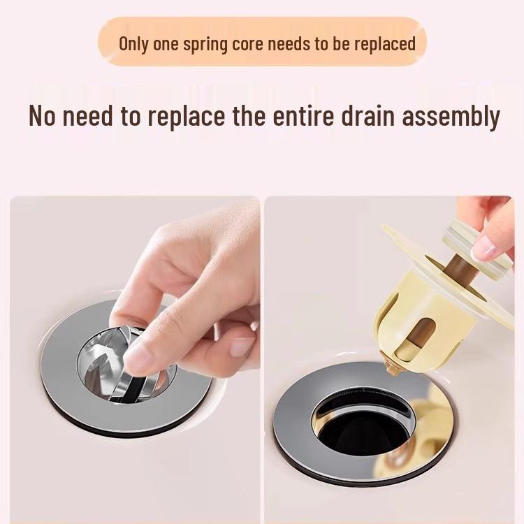 New User Bonus: Dual 0.77 Flower Washbasin Leakproof Press Pop-up Core Sink Stopper