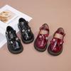 Spring New Temperament Diamond Princess Shoes Korean Style Fashion Soft Bottom Girls Leather Shoes