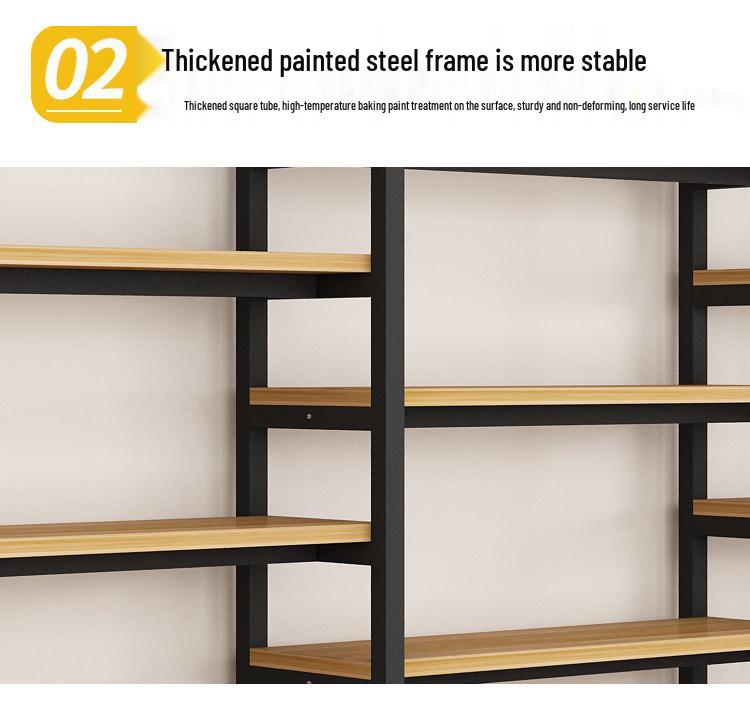Multi-Layer Display & Storage Rack for Supermarkets and Convenience Stores