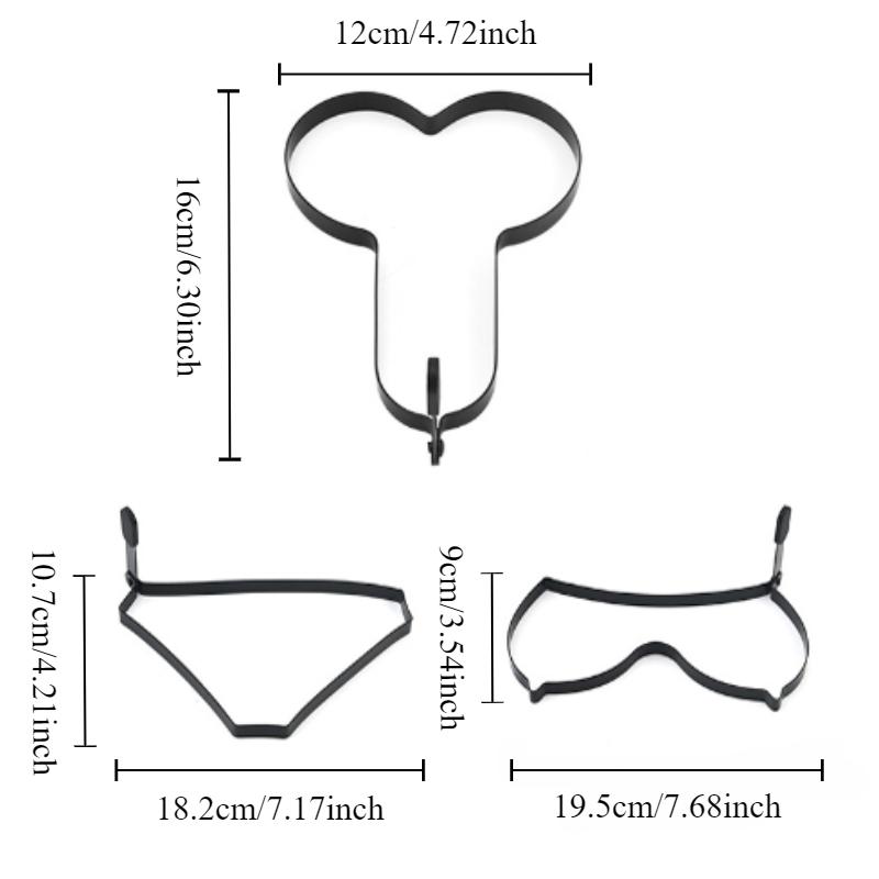 Stainless Steel Cake Mold Creative and Fun Egg Frying Mold Household Non Stick Egg Frying Machine Pancake Baking Tool