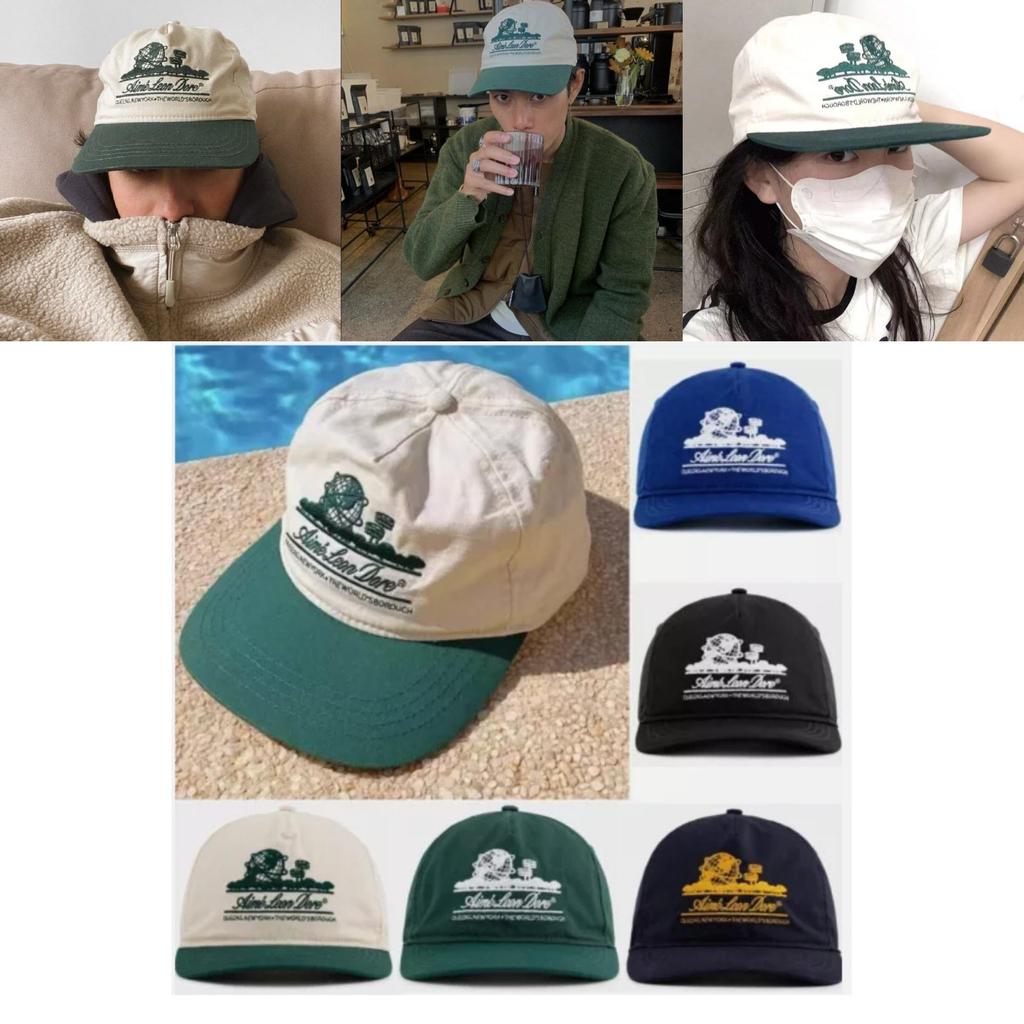 Aime Leon Dore Unisphere Hat Classic Round Crown Adjustable Baseball Cap With Wide Brim