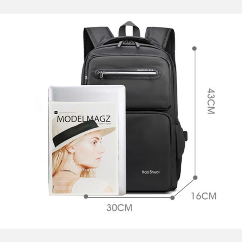 College 15.6" Laptop Backpack Large Capacity Waterproof Men Knapsack Unisex Fashion Computer School Bag Travel Bagpack Mochilas