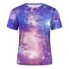 Trička s grafikou Vast Starry Sky Universe Pro muže Letní móda Tričko se vzorem 3D Vesmír Planeta Osobnost Trička v cool stylu