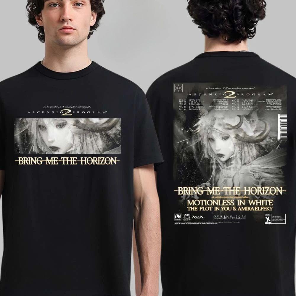 

2026 Bring Me The Horizon Cotton Band Shirt Unisex Summer Short Sleeve Fashion Brand Tee Luxury Casual Vintage 4XL