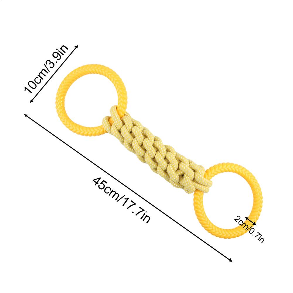 Dog Tug of War Toy Puppy Chewing Puppy Pull Rope Toy for Pet Parents Trainers Animal Lovers Backyard Lawn Garden Farm Park