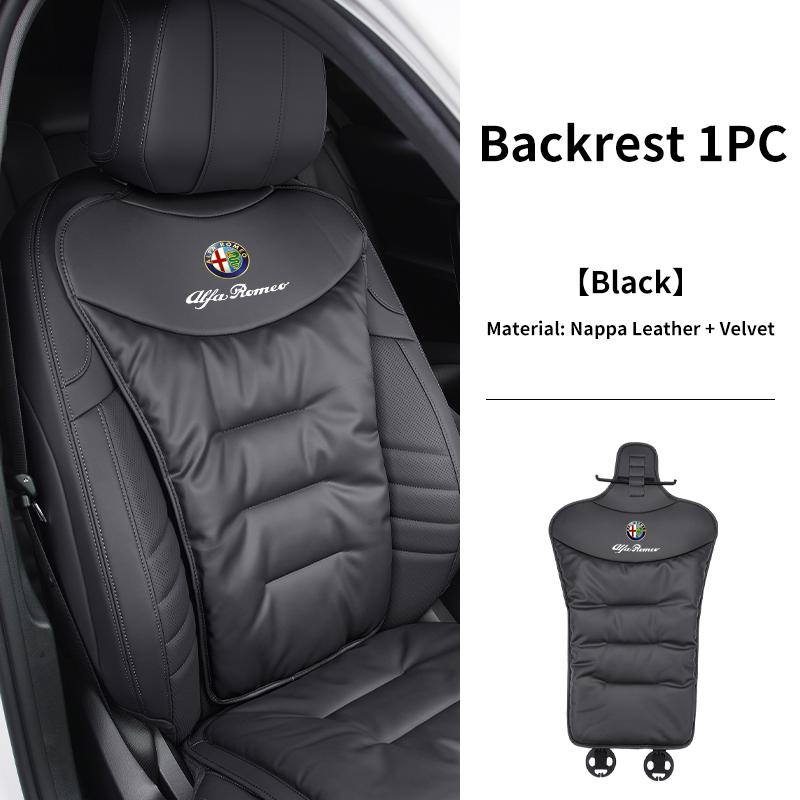 Universal Velour Car Seat Cover Leather Auto Backrest Protective Cushion For Alfa Romeo Giulietta 159 147 156 166 Mito Giulia GT