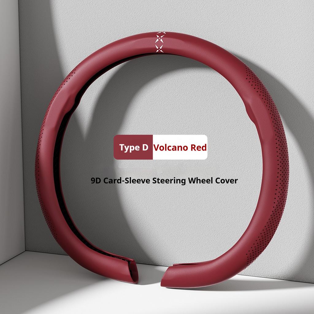 For Chery Exeed TX Nappa Leather Grain Car Steering Wheel Cover Breathable and Anti Slip Accessories Interior Accessories