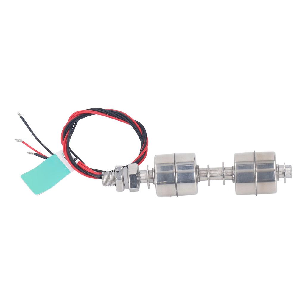 Float Switch Water Level Sensor 100mm Low Pressure Stainless Steel Double Ball Float Switch Sensor 0‑110V