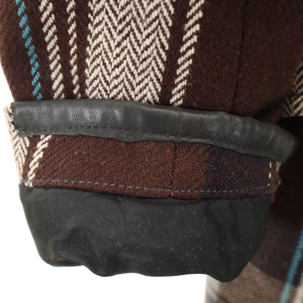 DIESEL check coat M Brown Men's Used