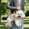 Accessorio Portatile Traspirante per Animali da Viaggio, Trasportino Portatile a Tracolla 2-in-1 Orizzontale Robusto per Gatti, Borsa Stile Guinzaglio per Cani Piccoli