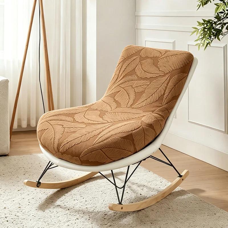 Jacquard Stretch Rocking Chair Cover All-inclusive Elastic Sofa Slipcover Washable Removable Protector for Balcony Living Room