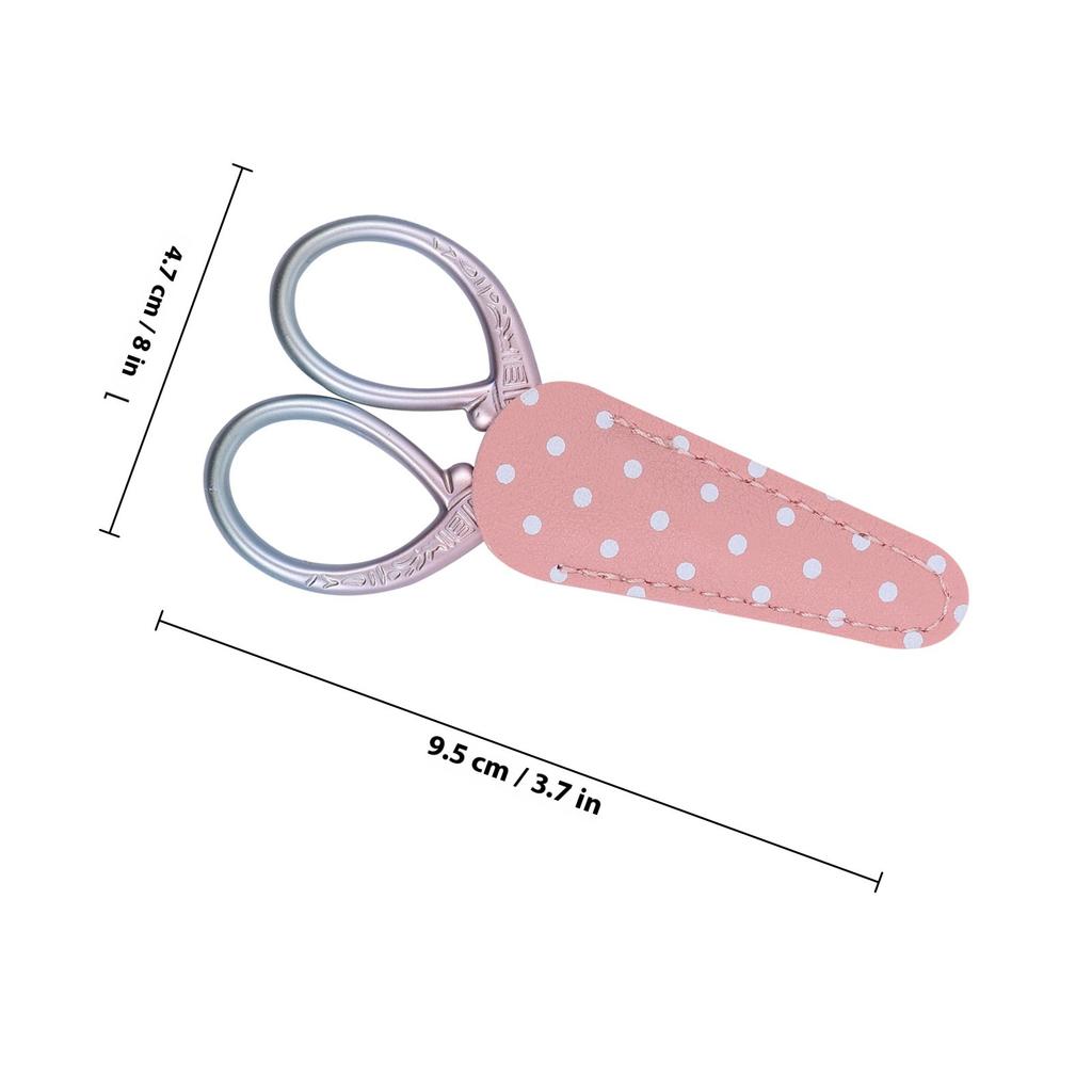 1Set Embroidery Scissor Premium Metal Cover Sharp Pointed Tip for Thread Paper Cutting Sewing Needlework Craft DIY Tool