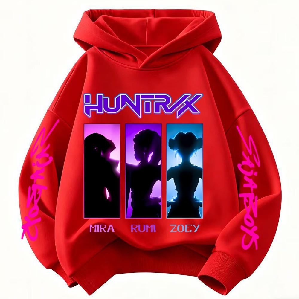 KPop Cacciatore di Demoni Rumi Cartoon Derpy Ragazze Ragazzo Felpa con Cappuccio Calda Bambini Onda Moda Top Casual Abbigliamento Ragazze