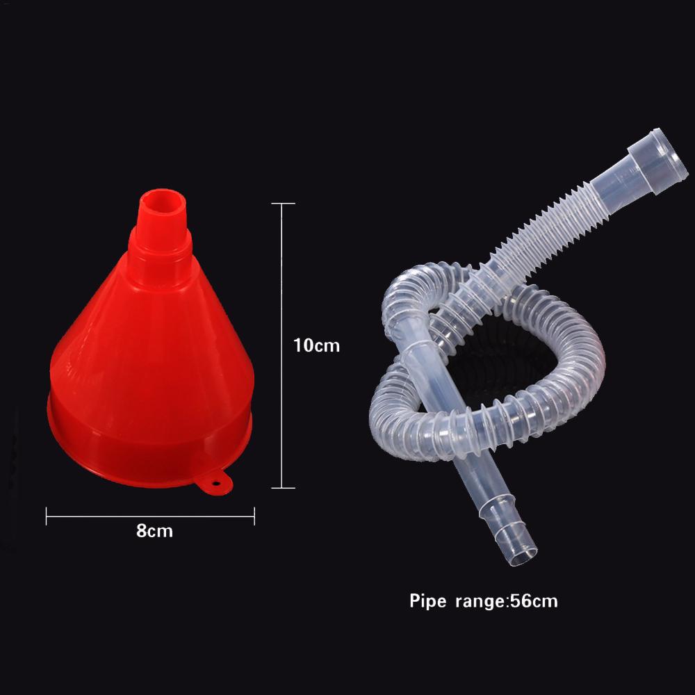 

Long Pipe Detachable Hose Filling Funnels Car Refueling Funnel Telescopic Extension Car Motorcycle Engine Gasoline Oil Funnel червоний