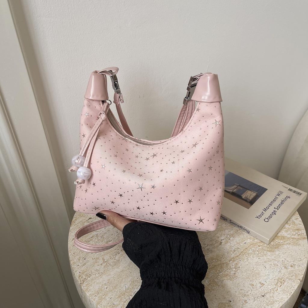 Korean Style Starry Handheld Bag With Soft Composite Fabric For Daily Use